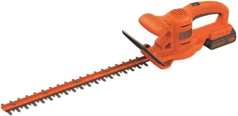 BLACK+DECKER 20V MAX Hedge Trimmer, Cordless, 18 inch Blade, Reduced Vibration, Battery and Charger Included (LHT218C1) - Image 1